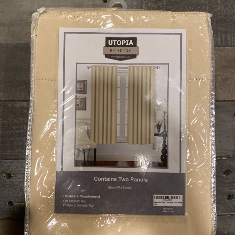 Beige Curtains